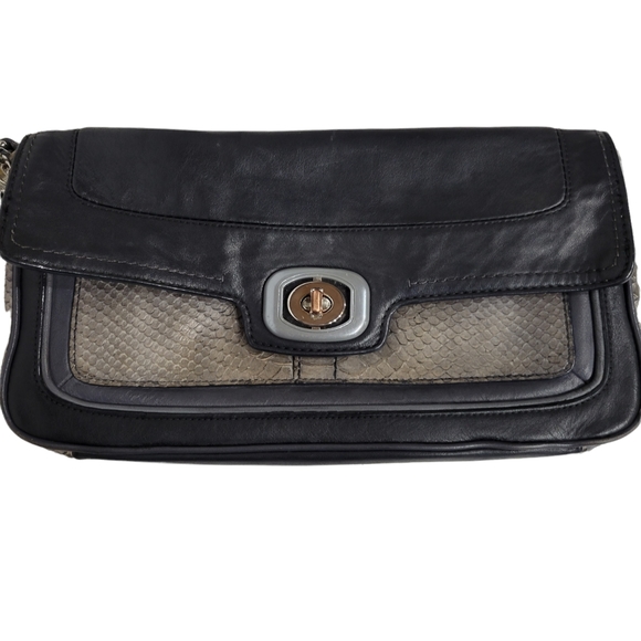 Coach Handbags - Vintage Coach Snakeskin Clutch